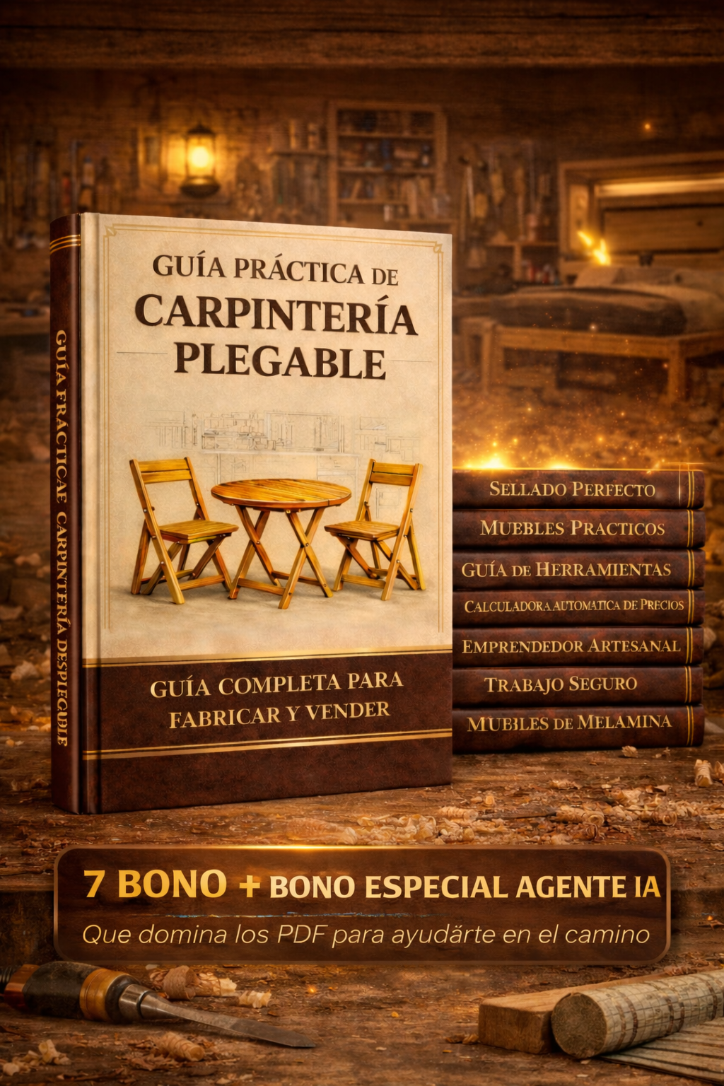 Guía Práctica de Carpintería Plegable + 7 Bonos Exclusivos + Agente IA Personalizado